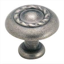 Amerock Inspirations Weathered Nickel Round Cabinet Knob #BP1585-WN