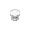 Brainerd Wide Base Polished Chrome Round Traditional Cabinet Knob #PN0830W-PC-C