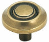 Amerock BP3423-BB Allison Value Hardware Anillo tradicional de 1-1/4 pulgadas, perilla de gabinete de zinc, latón bruñido