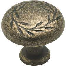 Amerock Nature's Splendor 1.3125-in Weathered Brass Round Traditional Cabinet Knob #BP1581-R2