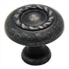Amerock Inspirations Perilla de gabinete redonda oscura de hierro forjado #BP1585-WID