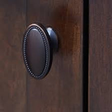 Load image into Gallery viewer, allen + roth 1-1/2-in Aged Bronze Oval Transitional Cabinet Knob #Z2231-38-EORB