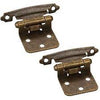 Bisagra superpuesta tradicional de 1/2" con tornillos - Latón antiguo #P5011AB