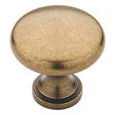 Brainerd Round 1-1/4-in Tumbled Antique Brass Round Transitional Cabinet Knob #P5015W-ABT-C