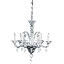 Load image into Gallery viewer, Eurofase Ciatura 6-Light Chrome Transitional Chandelier