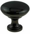 Perilla Garrett de cromo negro brillante pesado P50154C-BL-C