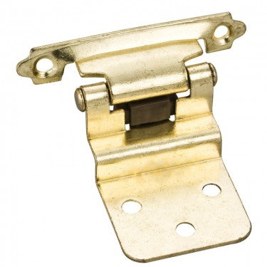 TRADITIONAL 3/8” INSET HINGE WITH SEMI-CONCEALED FRAME WING - POLISHED BRASS #P5922PB