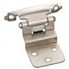 Traditional 3/8" Inset Hinge With Semi-concealed Frame Wing - Satin Nickel #P5922SN
