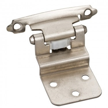 TRADITIONAL 3/8” INSET HINGE WITH SEMI-CONCEALED FRAME WING - SATIN NICKEL #P5922SN