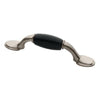 BrainerdBasics 3-in Center to Center Satin Nickel and Black Arch Handle Drawer Pulls #P50011V-SNB-C7
