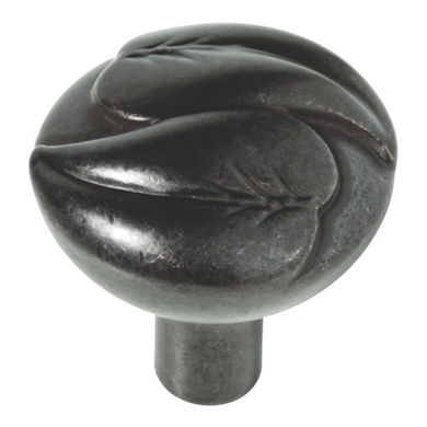 Brainerd #P24078W-SI-C - Perilla de gabinete redonda Edera de 1-1/4 pulg. (32 mm) - Hierro dulce