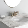 Allura 4 in. Centerset 2-Handle Mid-Arc Bathroom Faucet in Satin Nickel